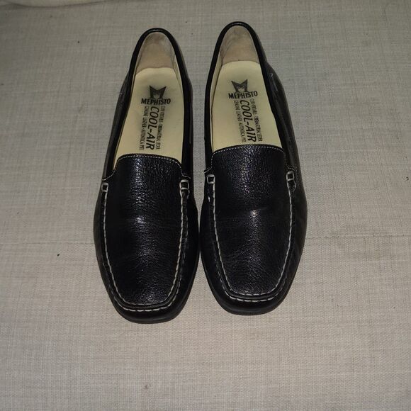 Mephisto Slip On Loafers Black Genuine Leather Men\'s Size 9.5 main image 5